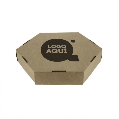 Caixa Especial Tortilhas Cartão Kraft 24x24x5 cm (24Ø) Impressa 1 Tinta 1 Lado