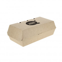 Caja Menú Hamburguesa y Complemento (20x10x8cm) Personalizada 1 Tinta 