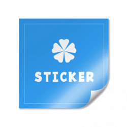 Adesivo de vinil 9x9cm