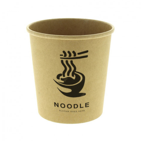 Pote para sopas de papel kraft 750cc Personalizado 1 Tinta