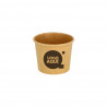 Tarrina para salsas cartón ECO kraft (6,2Øx5cm) 90ml Personalizada 1 Tinta