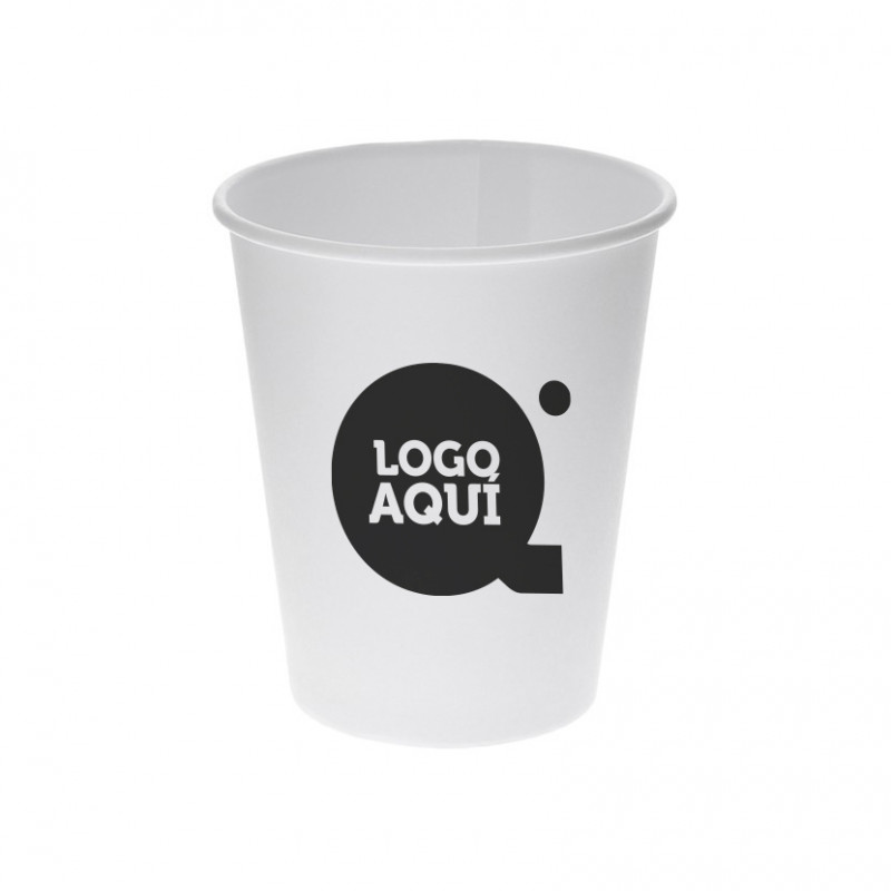 Copo de Papelão Branco para Vending 7oz 200ml Personalizado 1 Tinta