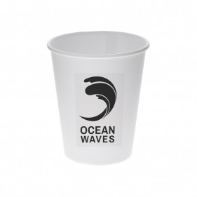 Vaso de Cartón Blanco 7oz 200ml especial vending Personalizado 1 Tinta