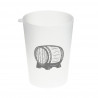 Vaso Frozen ECO reutilizable con argolla para sidra y media pinta 500 ml (9Ø x 11,8cm) Personalizado 1 Tinta