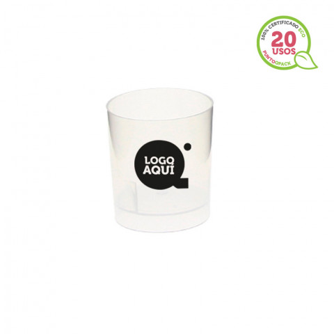 Copo de shot reutilizável (40ml) Personalizado 1 Tinta