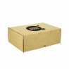 Cajas de cartón kraft microcanal medio menú (22x15x7,6cm) Personalizada