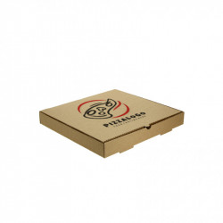 Cajas de pizza kraft pequeña (26cm) Personalizada