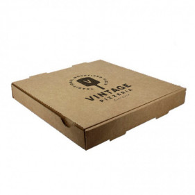 Caja Carton Pizza Kraft (40cm) Personalizada