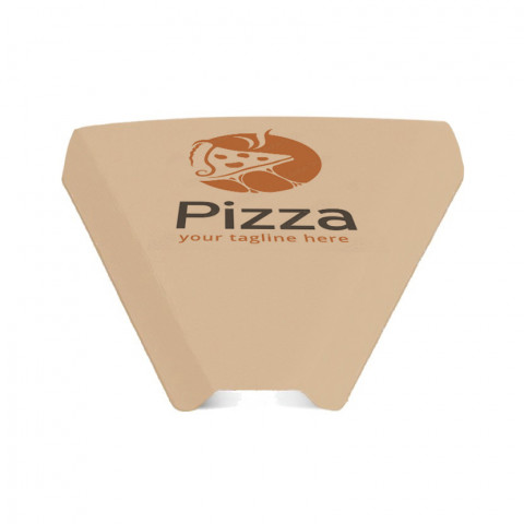Cuñas para pizza porción Kraft (22,2x19x2,4cm) Personalizada
