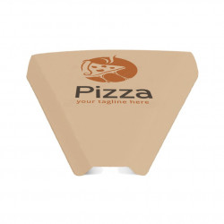 Cuñas para pizza porción Kraft (22,2x19x2,4cm) Personalizada 