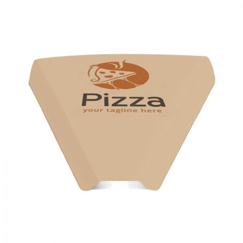 Cunhas para pizza porção Kraft (22,2x19x2,4cm) Personalizada