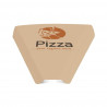 Cuñas para pizza porción Kraft (22,2x19x2,4cm) Personalizada 