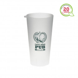 Vaso Frozen ECO reutilizable con argolla para cócteles y cerveza (400ml) Personalizado