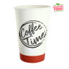 Vasos de cartón para café personalizados plastic free 1 a 4 tintas