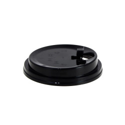 Tapa negra para vasos bubble tea reutilizables PP (9Ø)