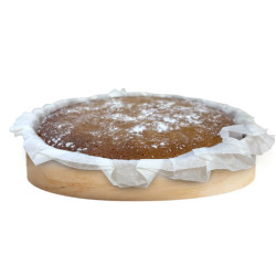 Molde de madera y papel de hornear para tartas grandes (24Øx3,7cm)
