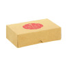 Caja kraft para galletas y pastas (23x16x6,5cm) Personalizada 1 cara color