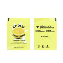 Toallitas refrescantes aroma limón (15x18 cm)