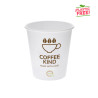 Copos para café brancos ECO sem plástico Personalizado 1 tinta