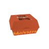 Concha Hamburguesa Cartón Kraft Pequeña 1- 4 tintas + Barniz