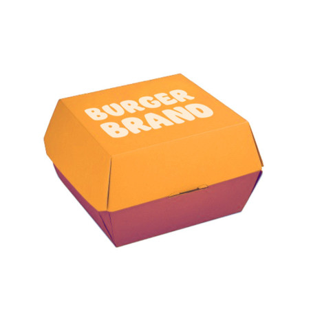Caja para Hamburguesa Kraft (1-4 tintas) | Personalizado Premium