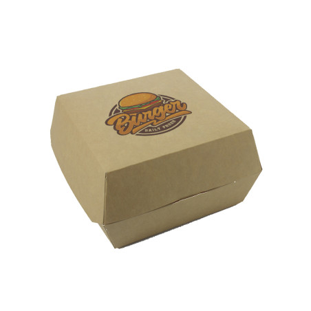 Concha de Hamburguesa Grande Kraft 1 - 4 Tintas + Barniz