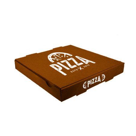 Caja Pizza Carton Marrón 30x30x4 cm Personalizadas 1-2 Tintas Caja Pizza Carton Marrón 30x30x4 cm Personalizadas 1-2 Tintas