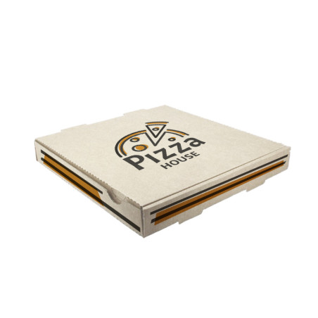 Caja de Pizza Blanca (1-2 tintas) | Personalizado Premium