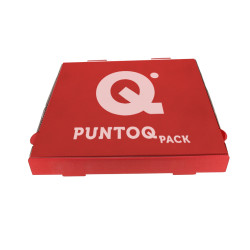 Caja Pizza Cartón Blanco 33x33x4 cm Personalizadas 1-2 Tintas