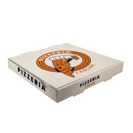 Caja de Pizza Blanca (1-2 tintas) | Personalizado Premium