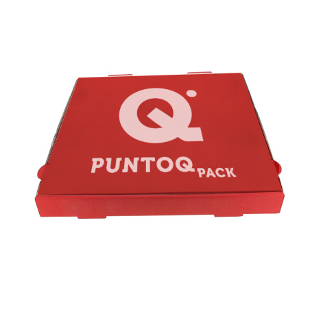 Caja Pizza Cartón Blanco 33x33x4 cm Personalizadas 1-2 Tintas Caja Pizza Cartón Blanco 33x33x4 cm Personalizadas 1-2 Tintas