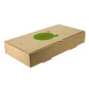Caixa Pizza Calzone Cartão Marrom 30,5x15,2x5cm Personalizada 1-2 Tintas