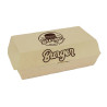 Caja Menú Hamburguesa kraft Personalizado 1-4 Tintas + Barniz