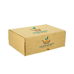 Caja medio Menú Micronanal Cartón marrón 2 divisiones Impresa 1-2 Tintas