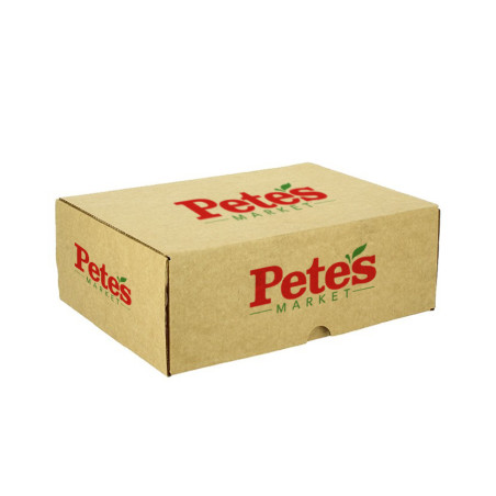 Caja medio Menú Micronanal Cartón marrón 2 divisiones Impresa 1-2 Tintas