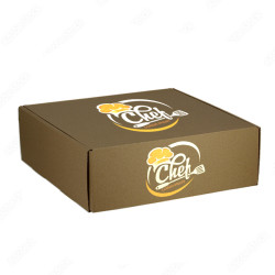 Cajas Menú MicroCanal Cartón Marrón 6 divisiones Personalizada 1-2 Tintas