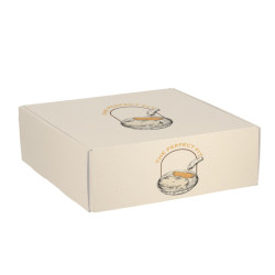 Cajas Menú MicroCanal Cartón Blanco 6 divisiones Personalizada 1-2 Tintas