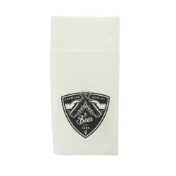 Servilleta Kanguro Blanca PP  40x40 1 hoja, 1 tinta