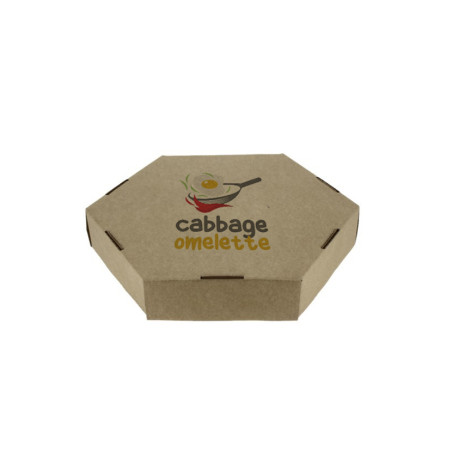 Caja para tortilla KraftEco (1-2 tintas) | Personalizado Premium