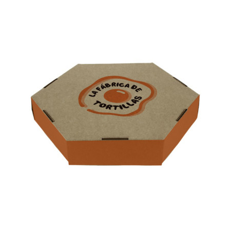 Caja para Tortilla KraftEco (1-2 tintas) | Personalizado Premium