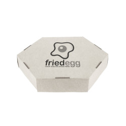 Caja Cartón Blanco para tortilla (24Ø) Personalizada 1-2 Tintas
