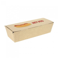 Cajas Cartón Kraft Fritos y Hot Dog 1 a 4 Tintas + Barniz