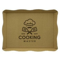 Bandeja Cartón Catering Micro Kraft 1 a 4 Tintas +  Barniz