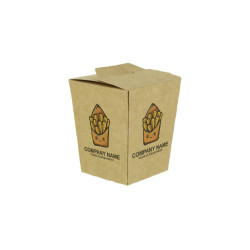 Cofre de Patatas Kraft Grande Impreso 1 a 4 Tintas + Barniz