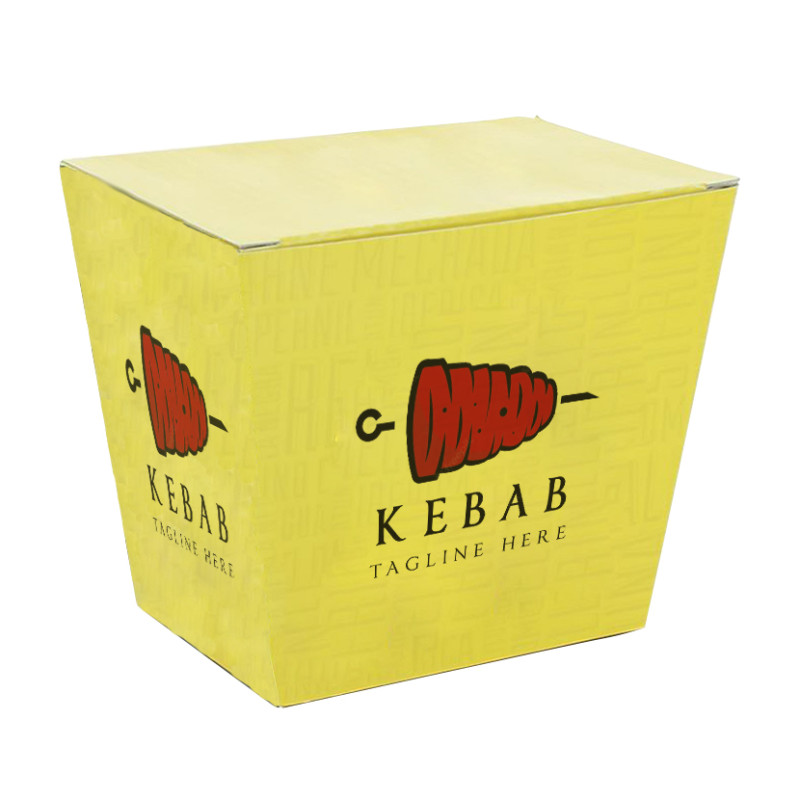 Caja para Kebab Kraft (1-4 tintas) | Personalizado Premium