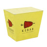 Cofre Cartón Kraft Kebab 1 a 4 Tintas +  Barniz
