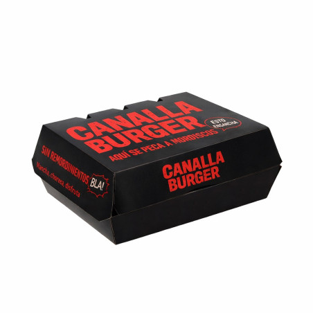 Caja para Hamburguesa Kraft (1-4 tintas) | Personalizado Premium