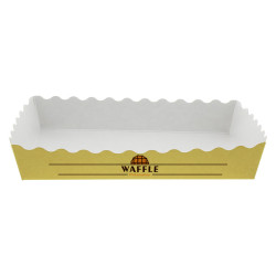 Bandeja Cartón Kraft Confiteria Ondina 1 a 4 Tintas +  Barniz