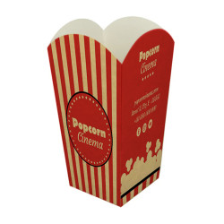 Palomitero Cartón Kraft Mediano 90 gr 1 a 4 Tintas + Barniz