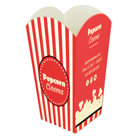 Palomitero Kraft (1-4 tintas) | Personalizado Premium